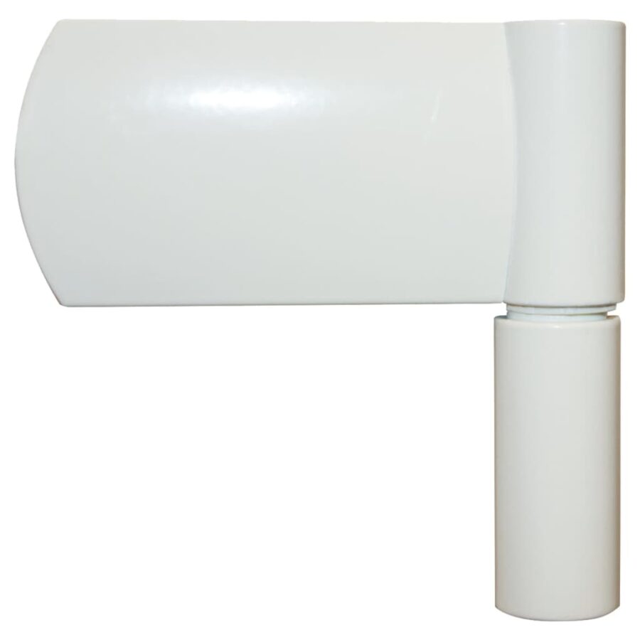Voordeur 100x200 cm aluminium en PVC wit - Afbeelding 7