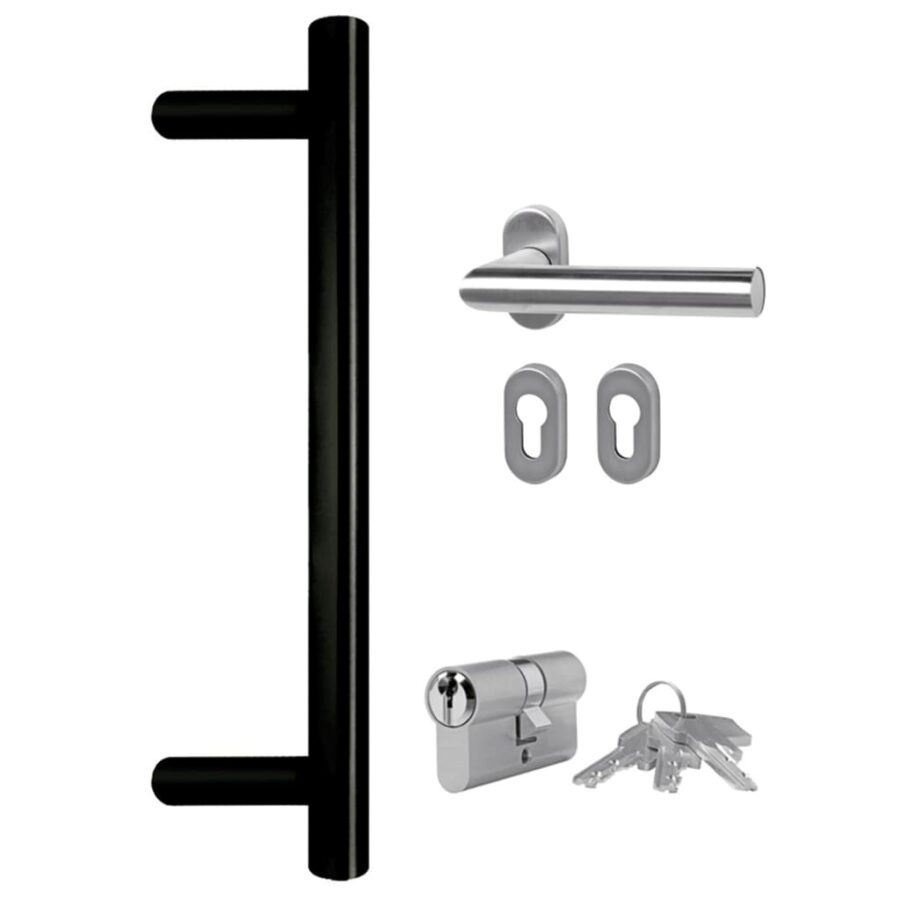 Voordeur 98x200 cm PVC wit - Afbeelding 9