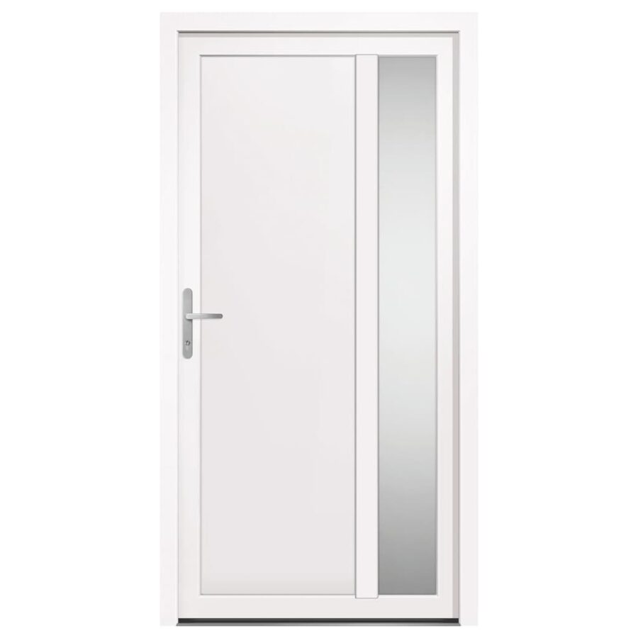 Voordeur 108x208 cm PVC wit - Afbeelding 3