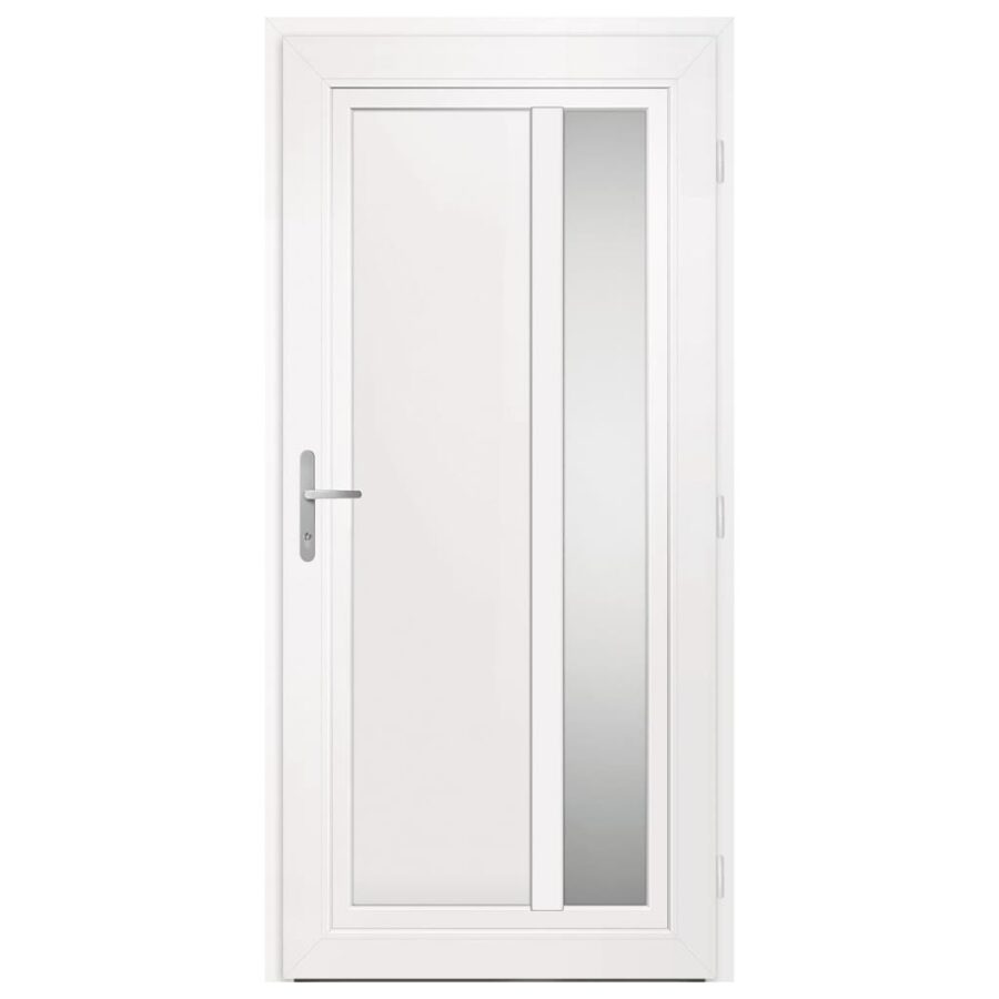 Voordeur 98x208 cm PVC antracietkleurig - Afbeelding 5