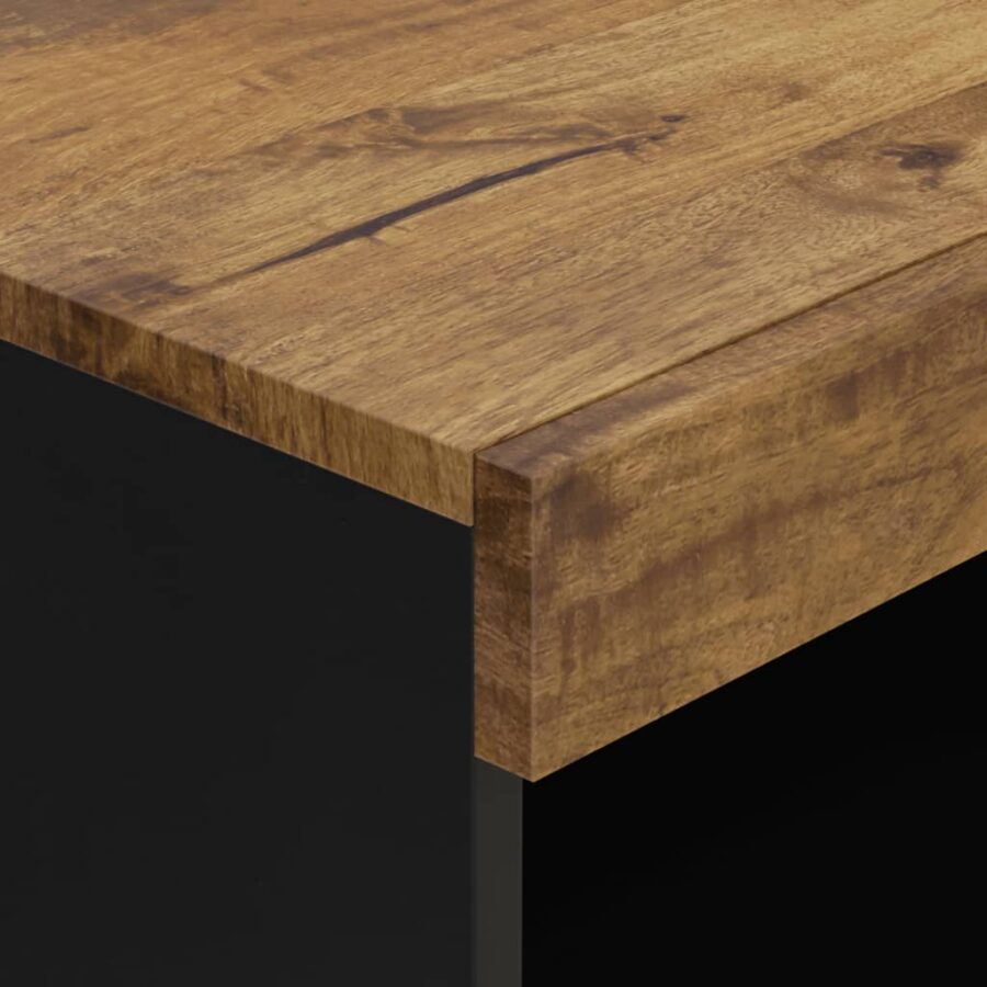 Bijzetkast 60x33x75 cm massief mangohout - Afbeelding 6