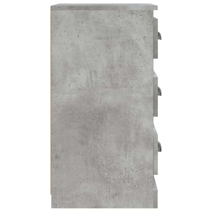 Dressoir 36x35,5x67,5 cm bewerkt hout betongrijs - Afbeelding 5
