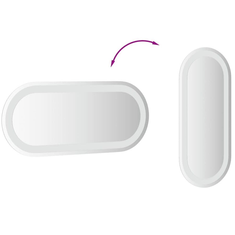 Badkamerspiegel LED ovaal 60x25 cm - Afbeelding 9