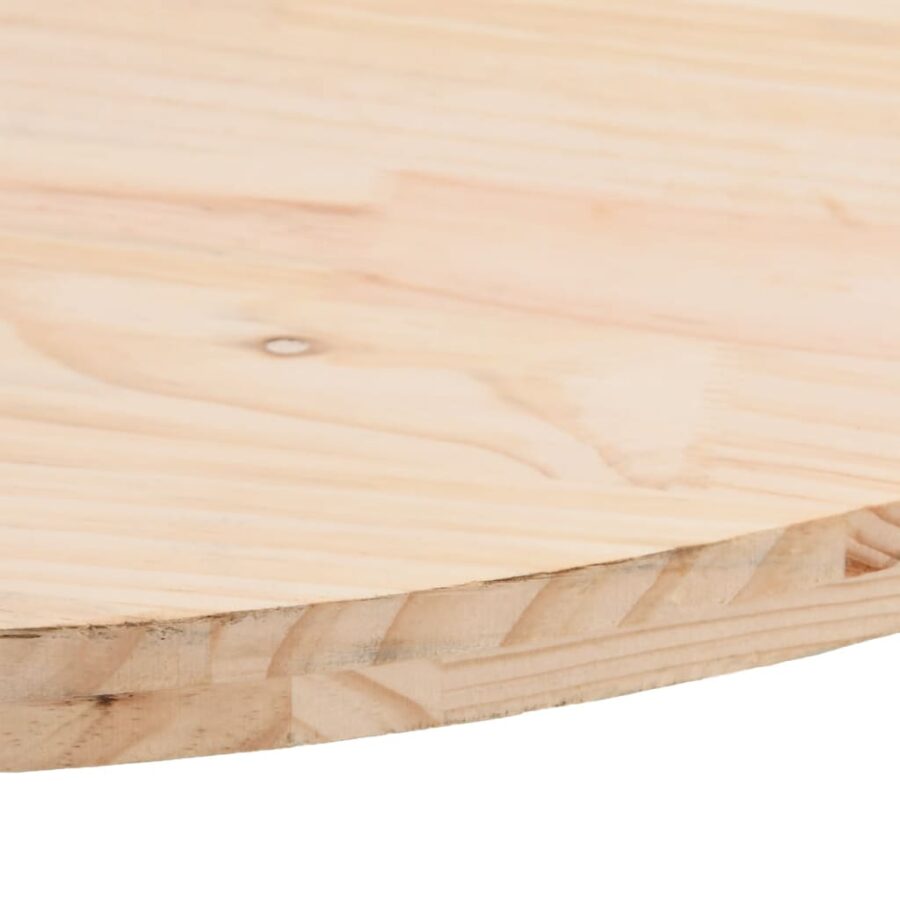 Tafelblad ovaal 100x50x2,5 cm massief grenenhout - Afbeelding 5