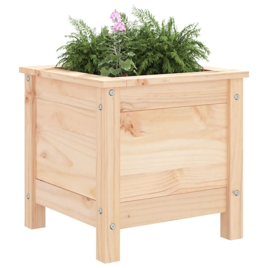 Plantenbak 40x40x39 cm massief grenenhout - Afbeelding 3