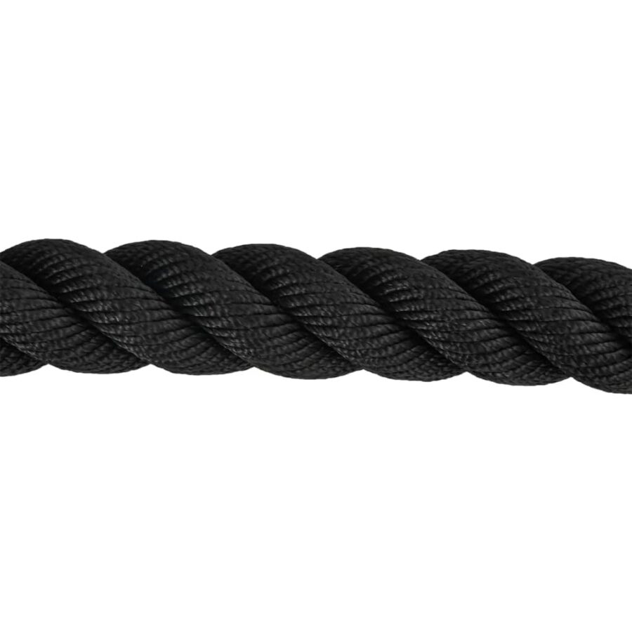 Battle rope 15 m 11 kg polyester zwart - Afbeelding 7