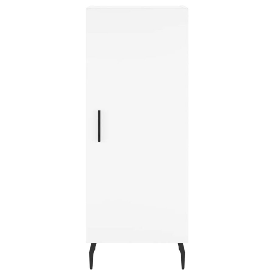 Dressoir 34,5x34x90 cm bewerkt hout wit - Afbeelding 6