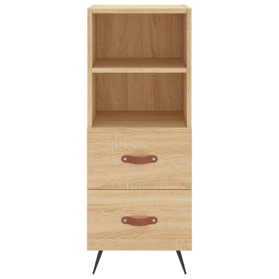 Dressoir 34,5x34x90 cm bewerkt hout sonoma eiken - Afbeelding 6