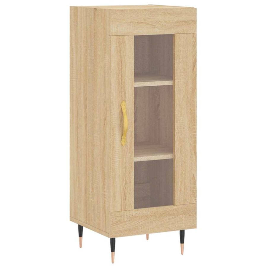 Dressoir 34,5x34x90 cm bewerkt hout sonoma eiken - Afbeelding 2