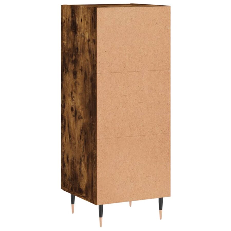 Dressoir 34,5x34x90 cm bewerkt hout gerookt eiken - Afbeelding 8