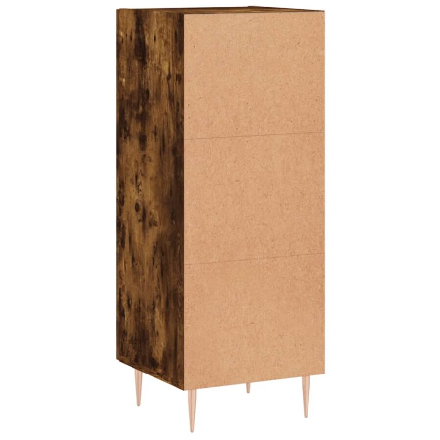 Dressoir 34,5x34x90 cm bewerkt hout gerookt eiken - Afbeelding 8