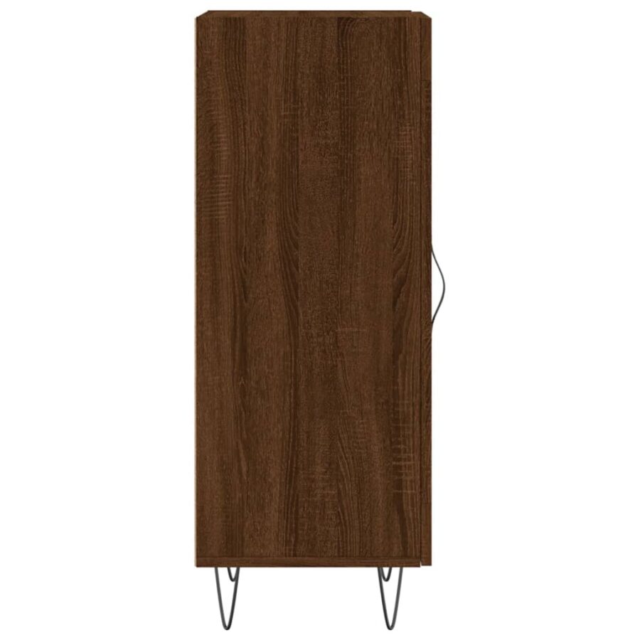 Dressoir 34,5x34x90 cm bewerkt hout bruin eikenkleur - Afbeelding 7