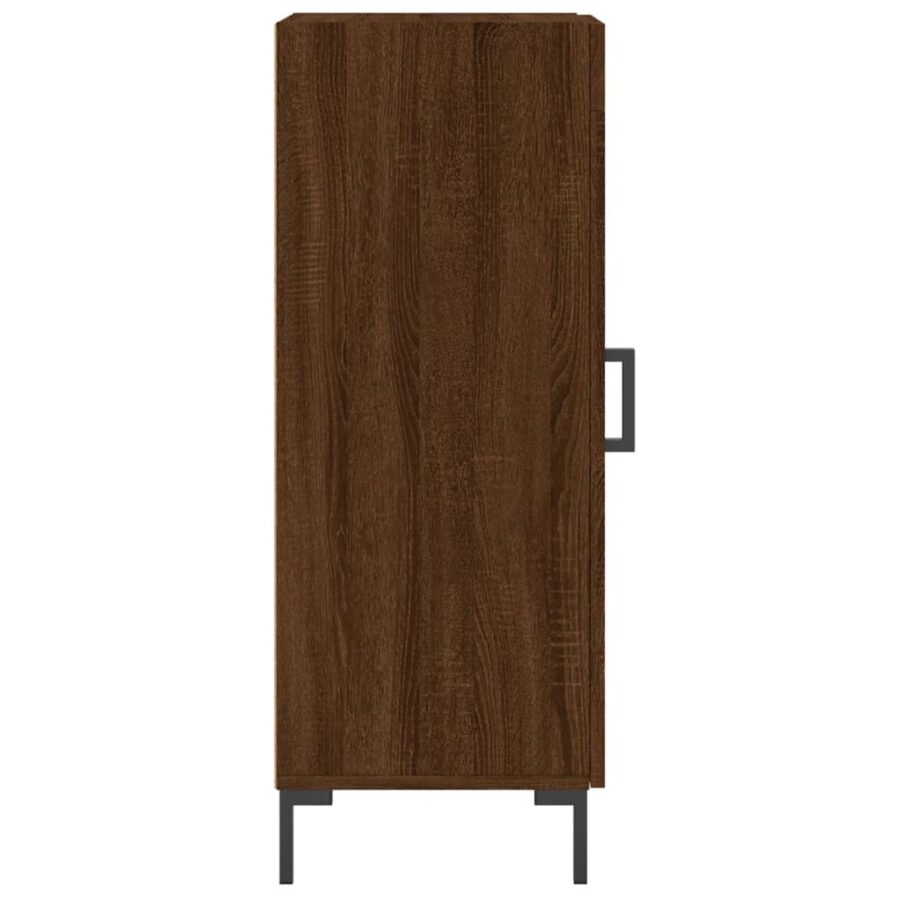 Dressoir 34,5x34x90 cm bewerkt hout bruin eikenkleur - Afbeelding 7