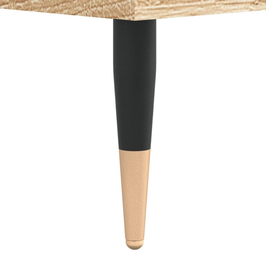 Badkamerkast 30x30x100 cm bewerkt hout sonoma eikenkleurig - Afbeelding 10