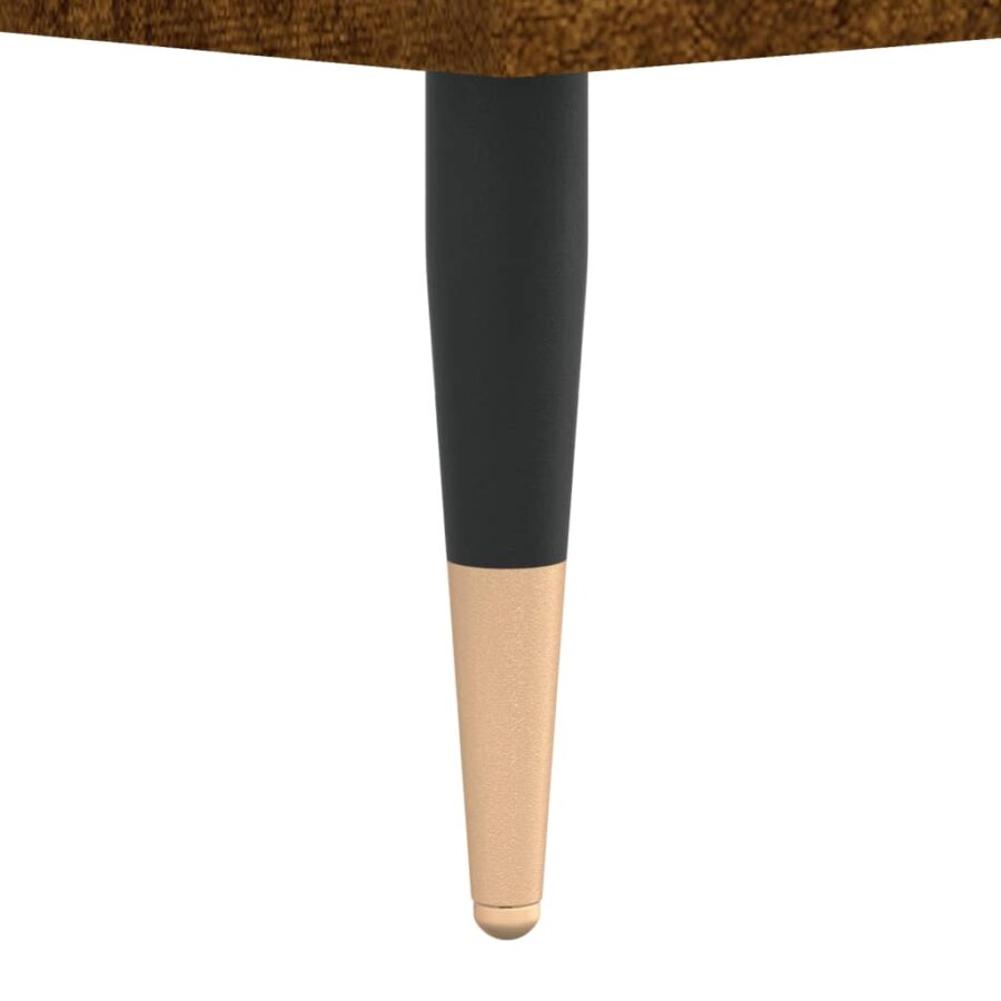 Badkamerkast 80x33x60 cm bewerkt hout gerookt eikenkleurig - Afbeelding 10