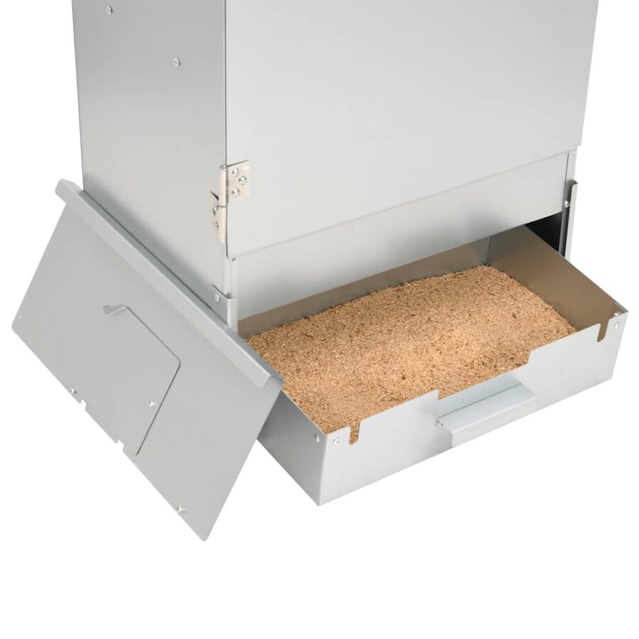 BBQ-rookoven met houtsnippers 44,5x29x110 cm staal - Afbeelding 10