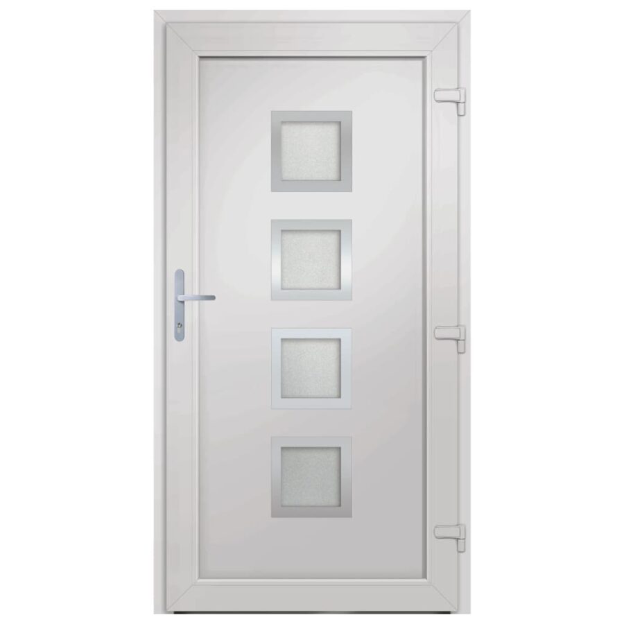 Voordeur 98x190 cm PVC antracietkleurig - Afbeelding 5