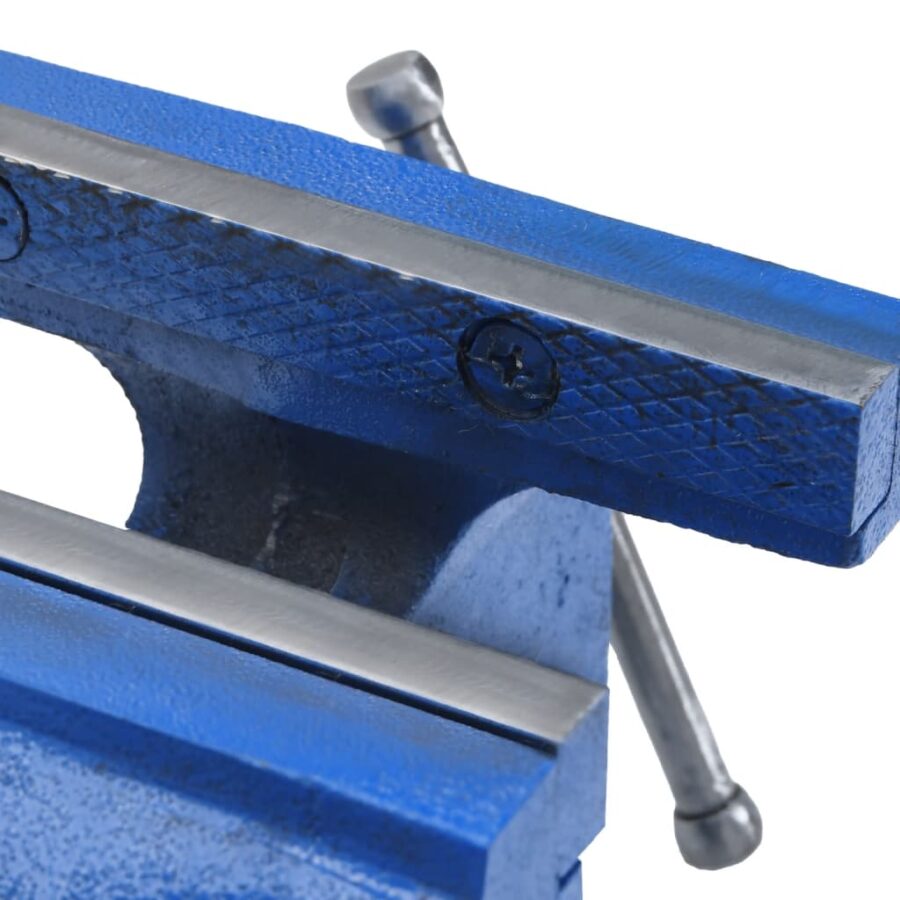 Bankschroef 100 mm gietijzer blauw - Afbeelding 7