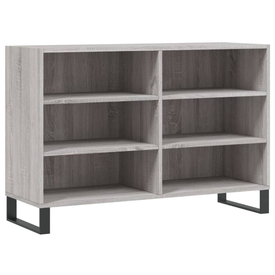 Dressoir 103,5x35x70 cm bewerkt hout grijs sonoma eikenkleurig - Afbeelding 2