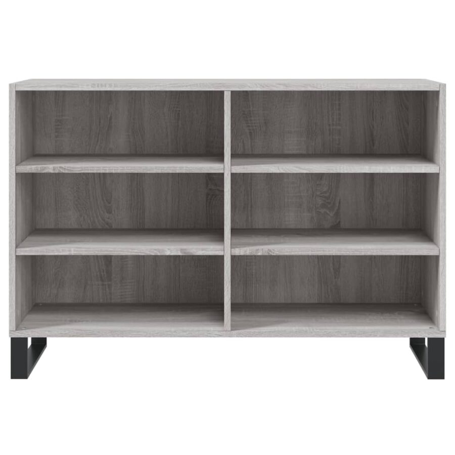 Dressoir 103,5x35x70 cm bewerkt hout grijs sonoma eikenkleurig - Afbeelding 4