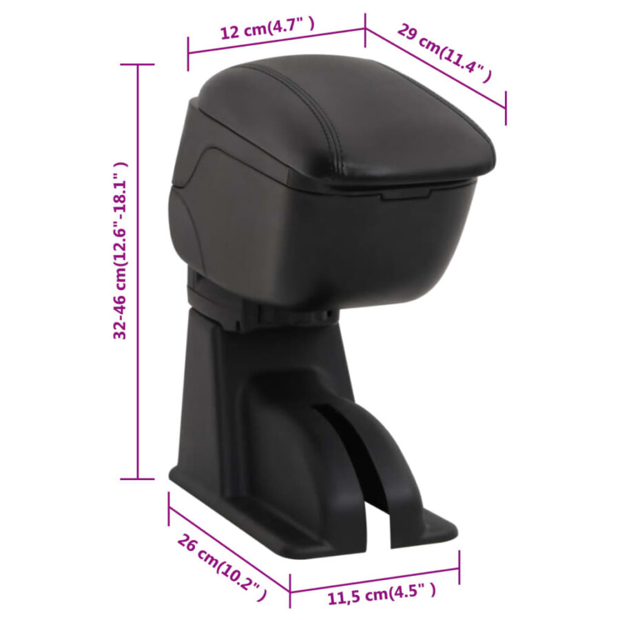 Armsteun 12x29x(32-46) cm ABS zwart - Afbeelding 12