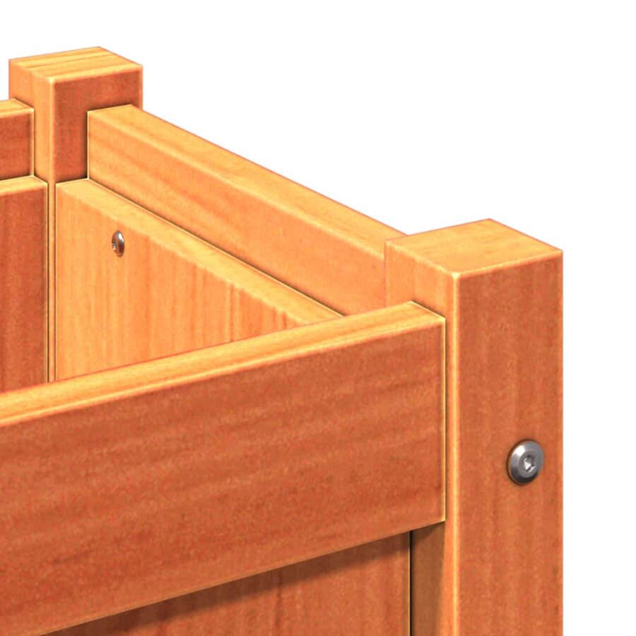 Plantenbak 40x40x40 cm massief grenenhout wasbruin - Afbeelding 9