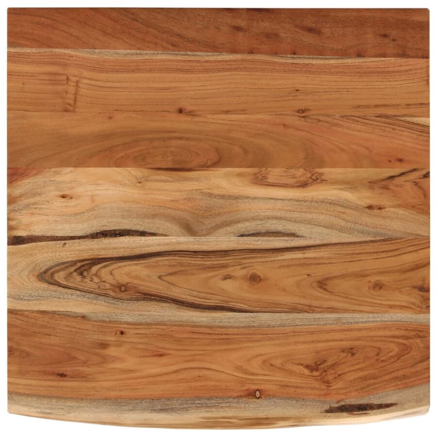 Bureaublad vierkant natuurlijke rand 80x80x2,5 cm acaciahout - Afbeelding 2