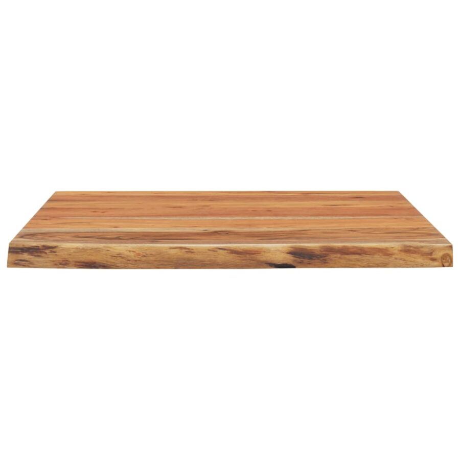 Bureaublad vierkant natuurlijke rand 80x80x2,5 cm acaciahout - Afbeelding 4