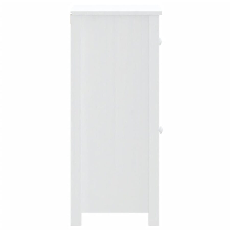 Badkamerkast BERG 40x34x80 cm massief grenenhout wit - Afbeelding 5