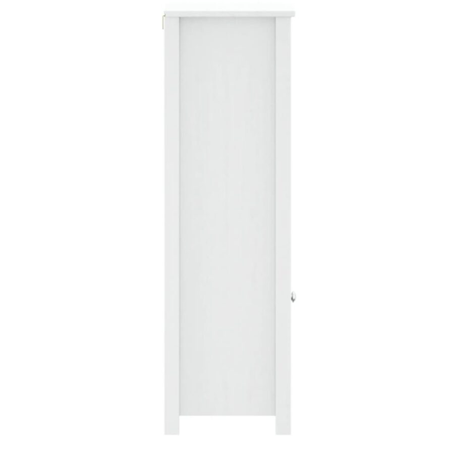 Badkamerkast BERG 40x34x110 cm massief grenenhout wit - Afbeelding 5