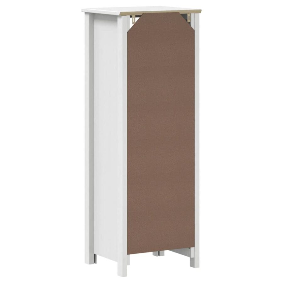 Badkamerkast BERG 40x34x110 cm massief grenenhout wit - Afbeelding 6