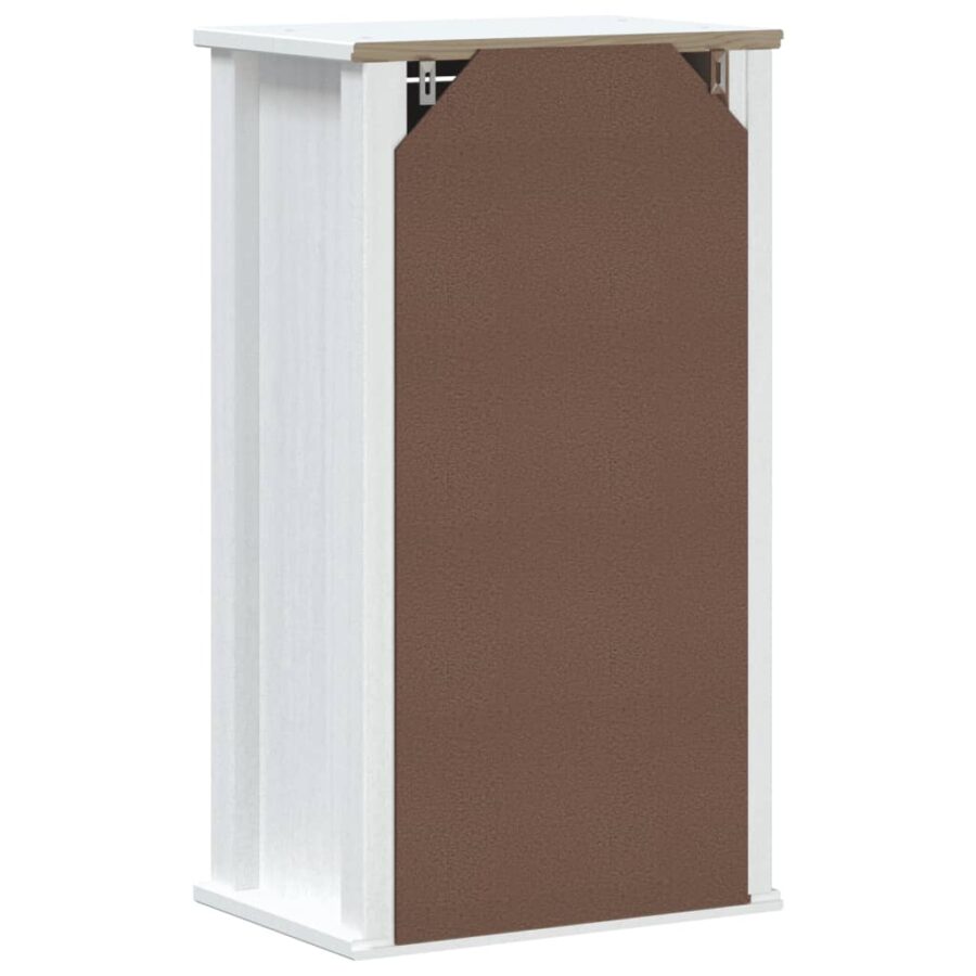 Badkamerkast BERG 40x27x71,5 cm massief grenenhout wit - Afbeelding 6