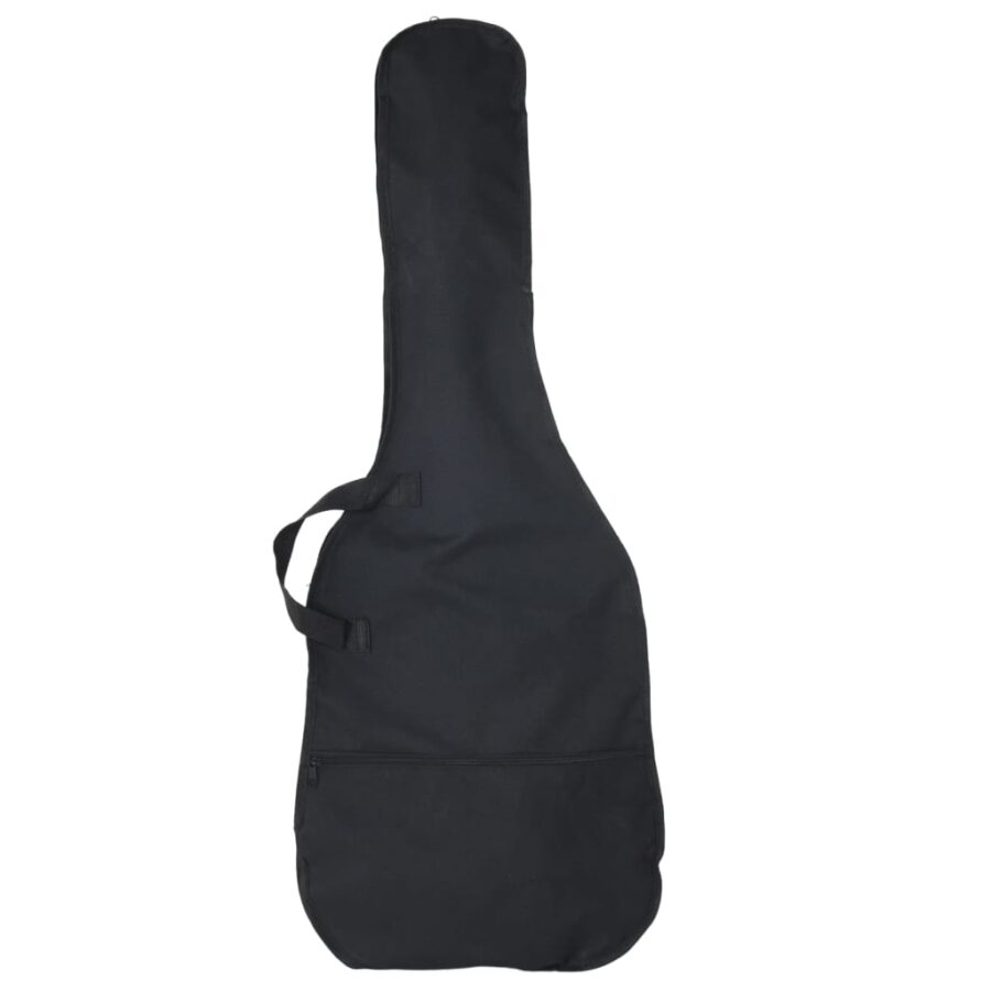 Basgitaar voor beginners elektrisch met tas 4/4 46" bruin wit - Afbeelding 10