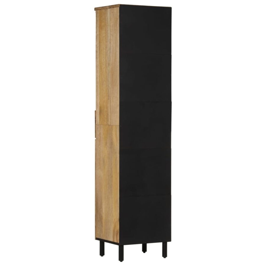 Badkamerkast 38x33x160 cm massief mangohout - Afbeelding 5