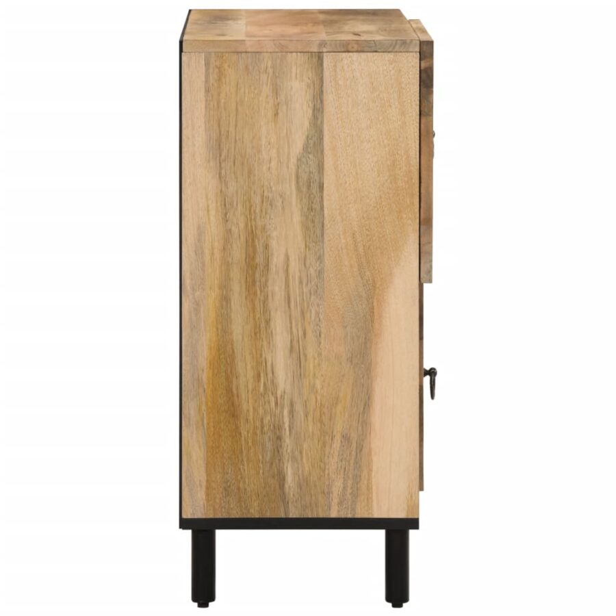 Bijzetkast 80x33x75 cm massief mangohout - Afbeelding 6