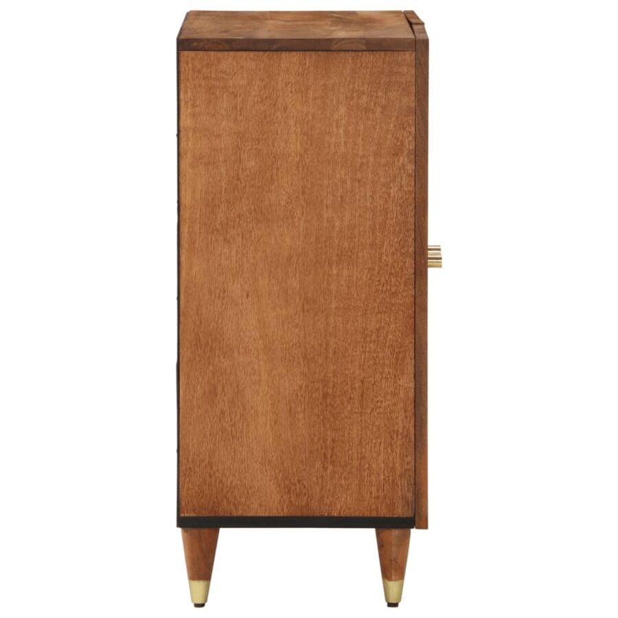 Bijzetkast 60x33x75 cm massief mangohout - Afbeelding 4
