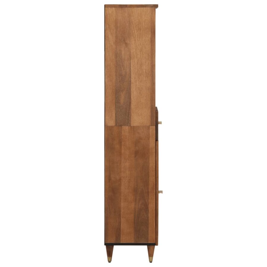 Badkamerkast 38x33x160 cm massief mangohout - Afbeelding 4