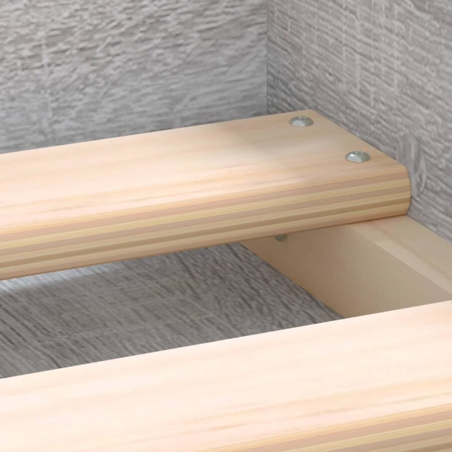 Bedframe grijs sonoma eikenkleurig 200x200 cm - Afbeelding 9