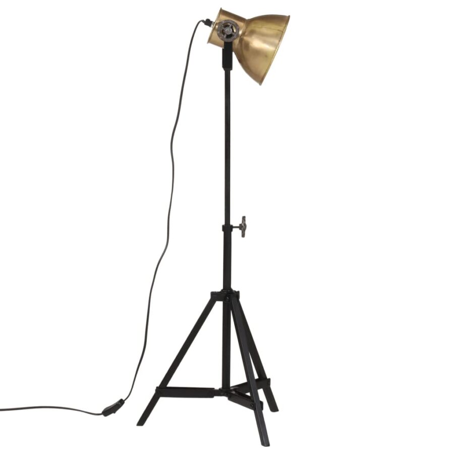 Vloerlamp 25 W E27 35x35x65/95 cm antiek messingkleurig - Afbeelding 4