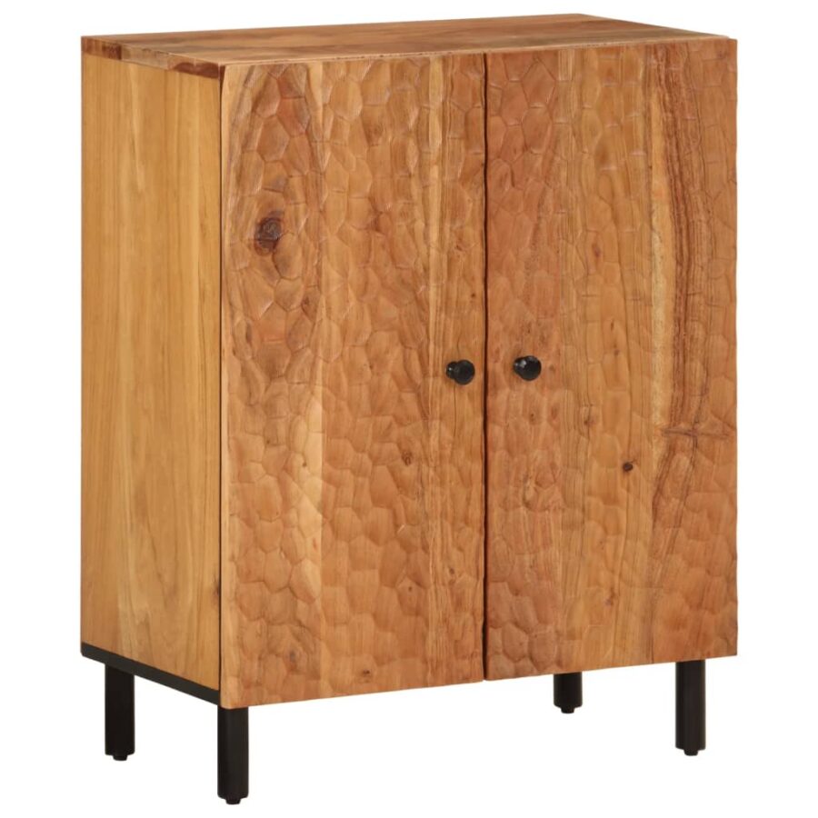 Bijzetkasten 3 st 60x33x75 cm massief acaciahout - Afbeelding 7