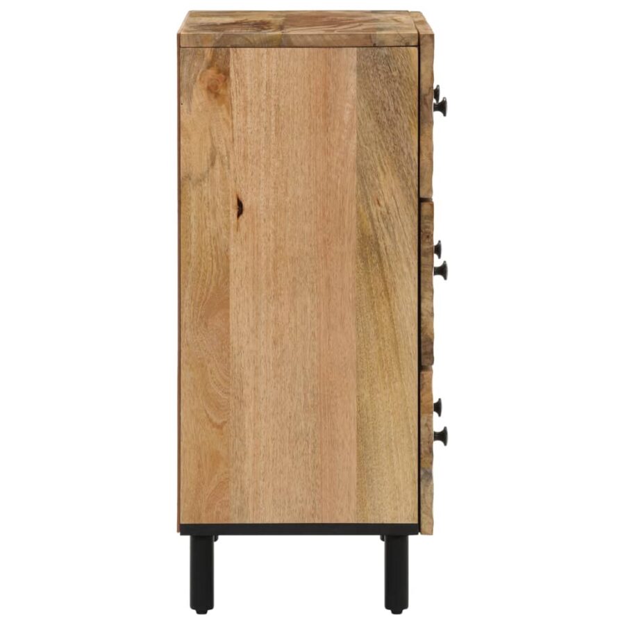 Bijzetkasten 2 st 60x33x75 cm massief mangohout - Afbeelding 5