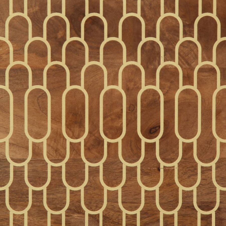 Bijzetkasten 2 st 60x33x75 cm massief mangohout - Afbeelding 11
