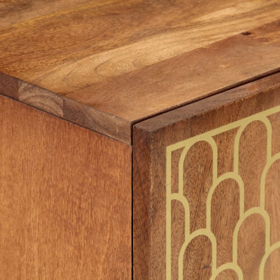 Bijzetkasten 3 st 60x33x75 cm massief mangohout - Afbeelding 7