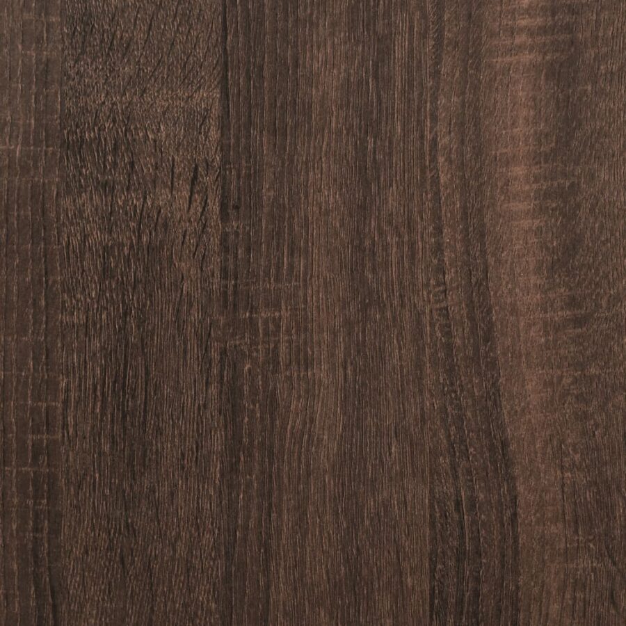 Bijzetkast met glazen deuren 68x37x75,5 cm bruin eikenkleur - Afbeelding 10