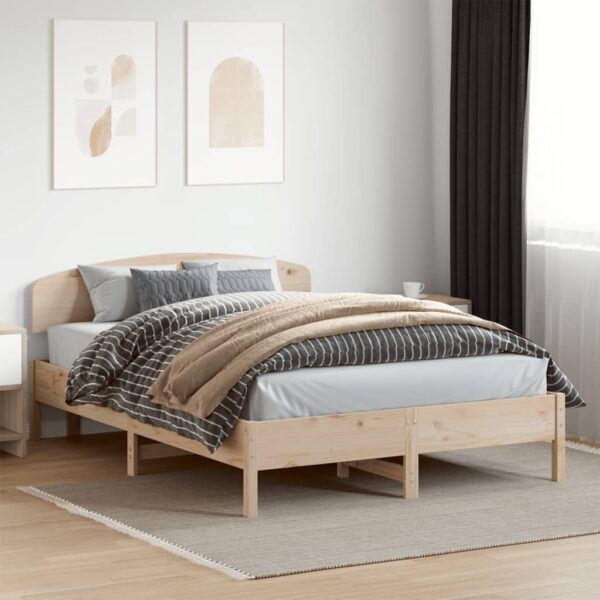 Bedframe zonder matras massief grenenhout 150x200 cm