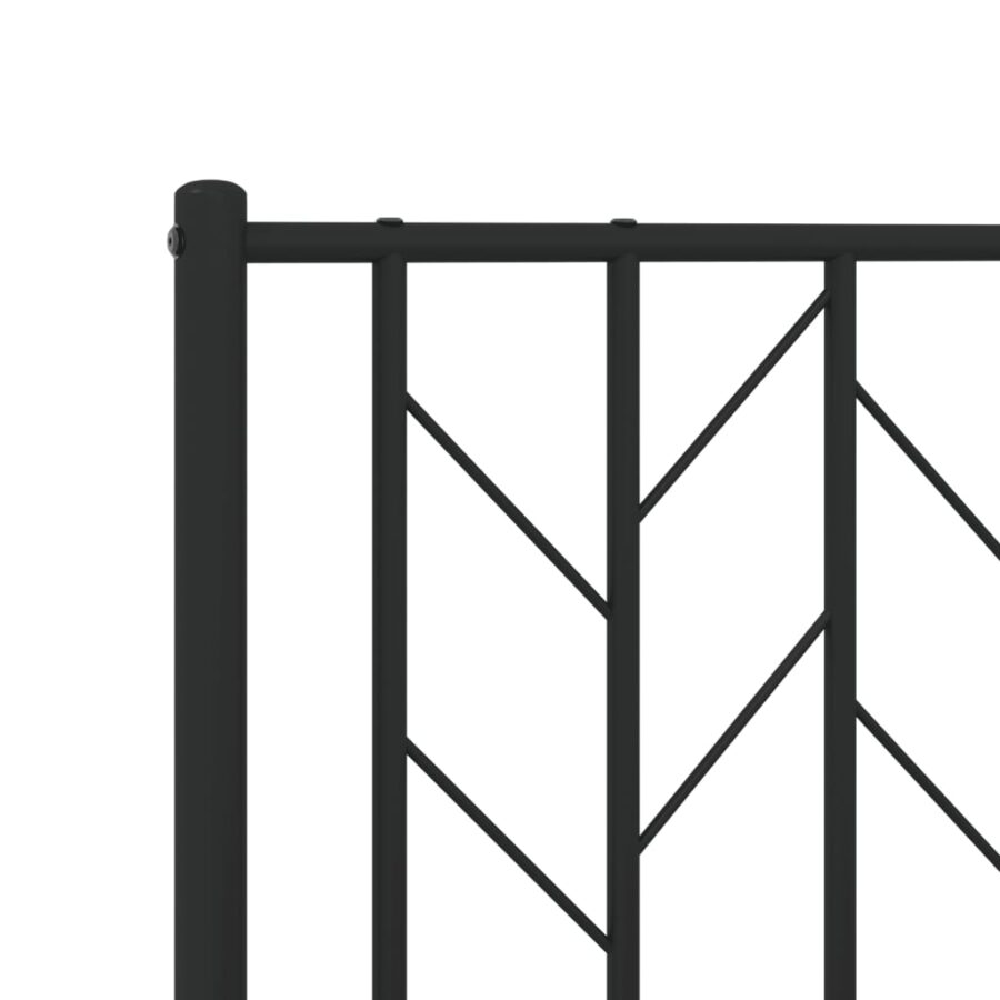 Hoofdbord 107 cm metaal zwart - Afbeelding 6
