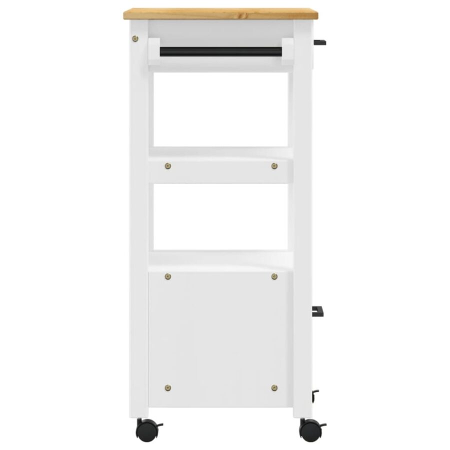 Keukentrolley MONZA 48x40x90 cm massief grenenhout - Afbeelding 6