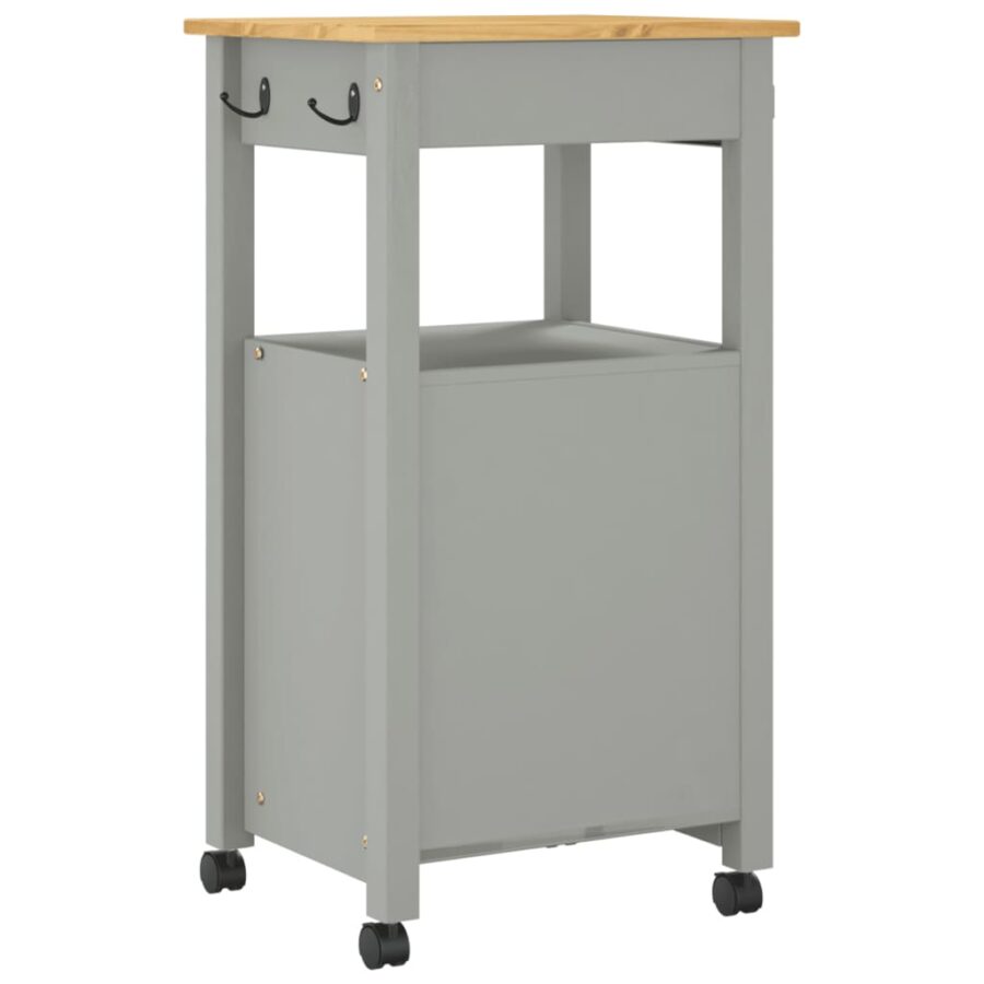 Keukentrolley MONZA 48x40x90 cm massief grenenhout - Afbeelding 7