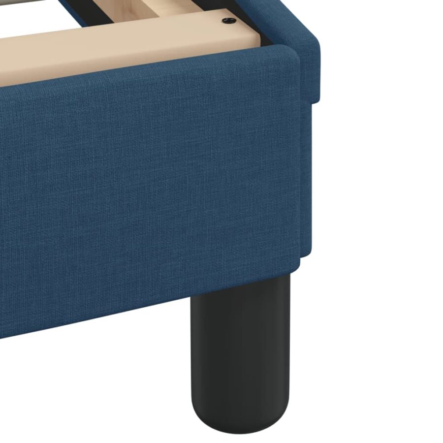 Bed met matras stof blauw 120x200 cm - Afbeelding 6