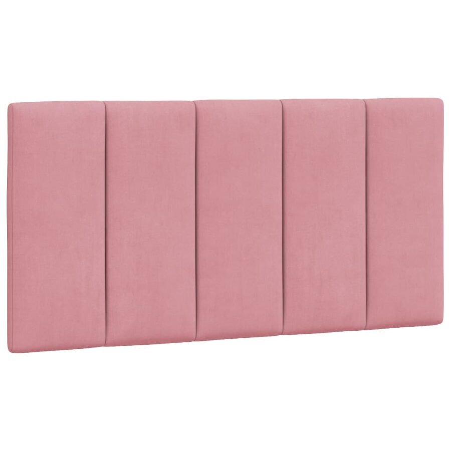 Bed met matras fluweel roze 100x200 cm - Afbeelding 5